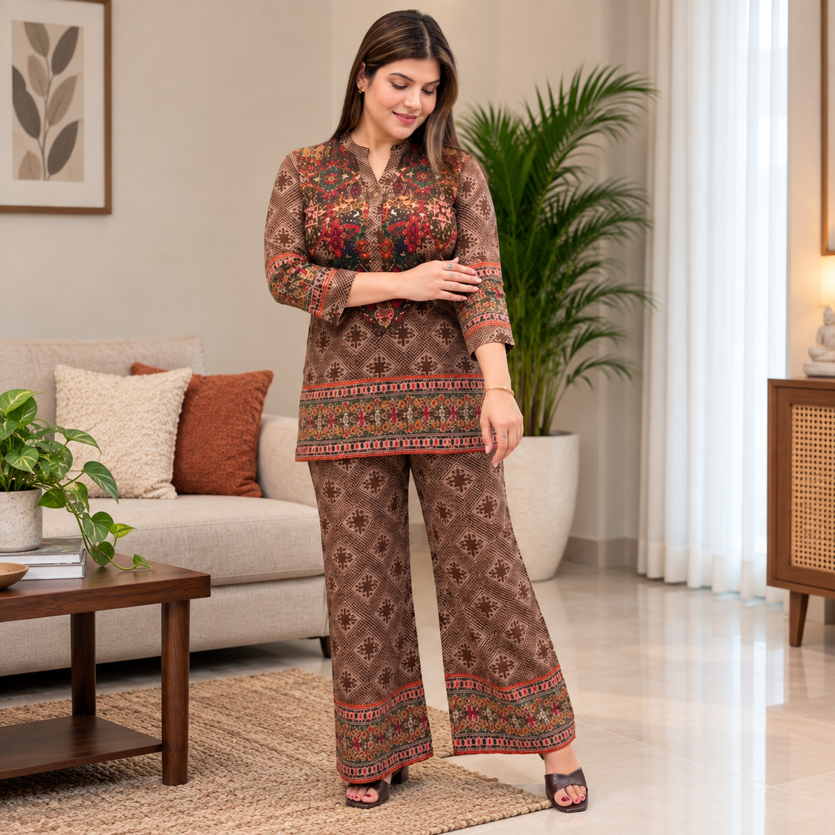 Rayon Co-Ord Set for Women