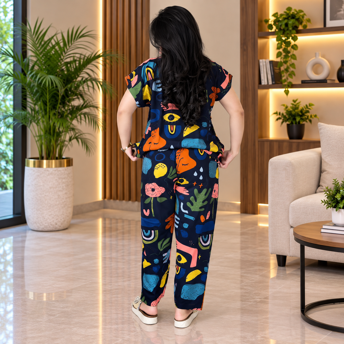 Designer Lycra Co Ord Set