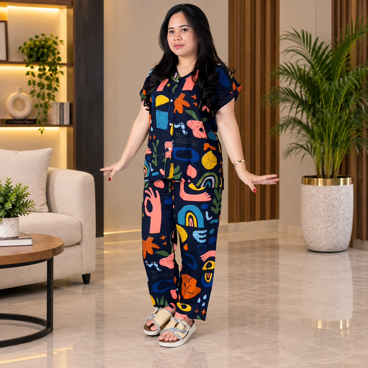 Designer Lycra Co Ord Set
