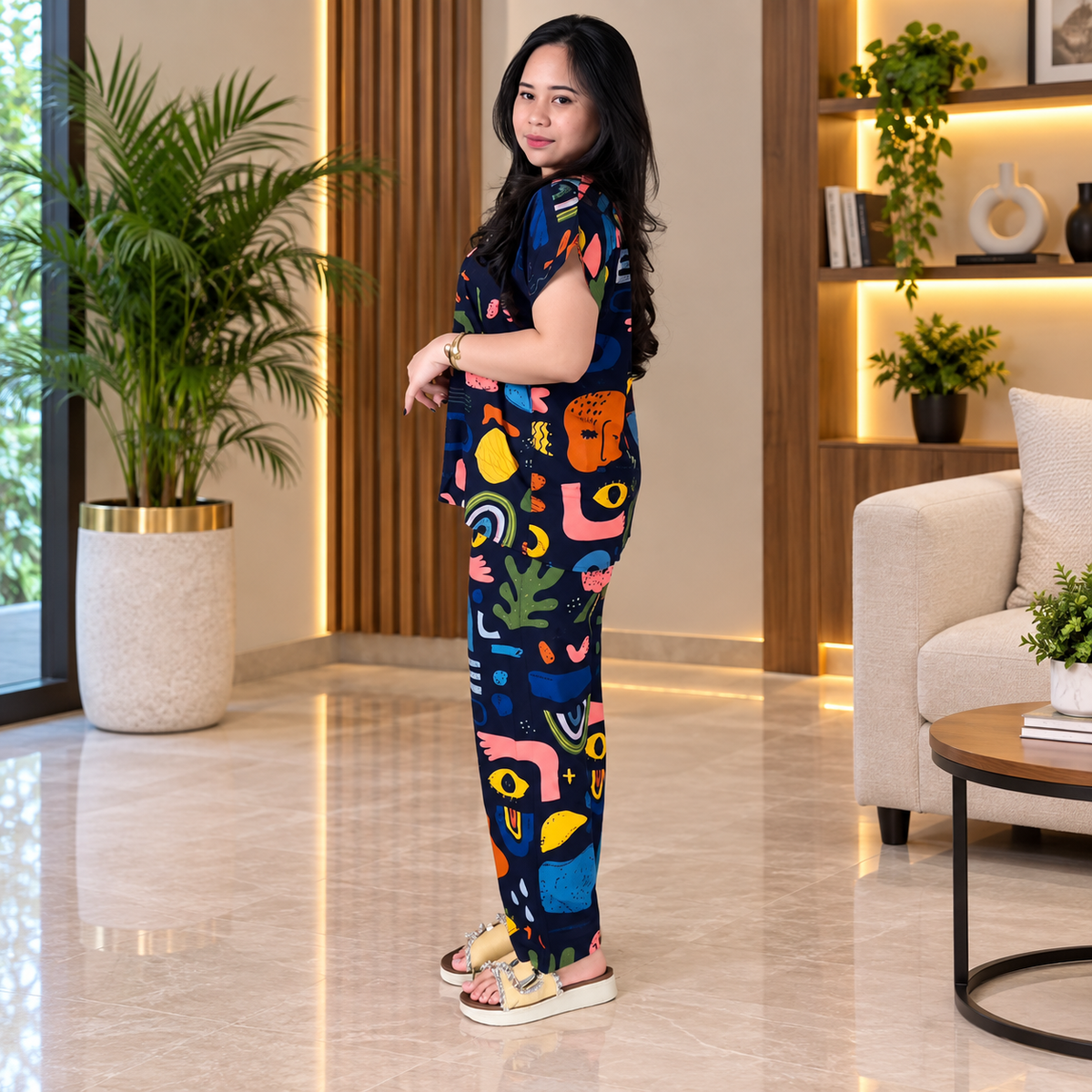 Designer Lycra Co Ord Set