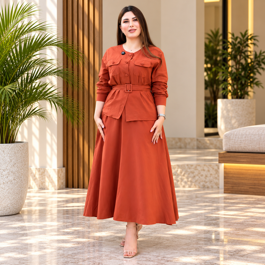 Women's Co-Ord Set with Belt