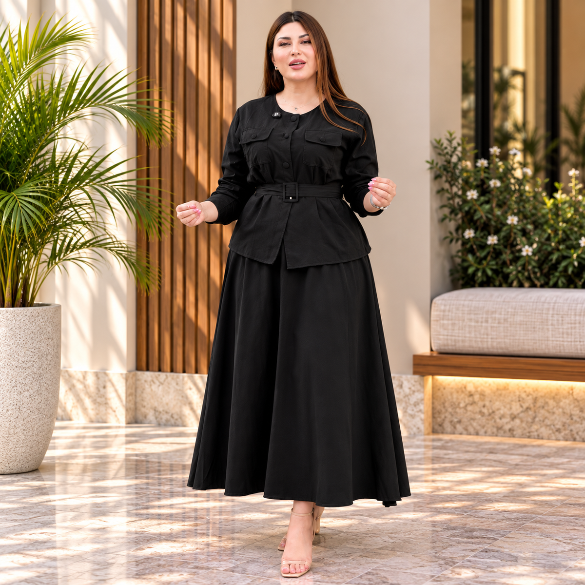 Women's Co-Ord Set with Belt