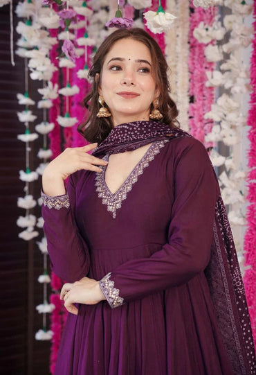 Women Taara Anarkali Palazzo Dupatta Set